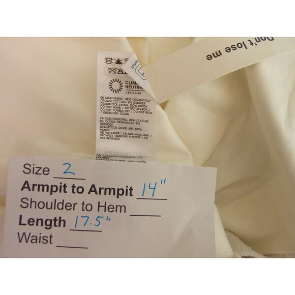 Reformation Ashlyn Top White Pleated Tube Top 2 White Ivory Beau Cocktail Party - Picture 6 of 7